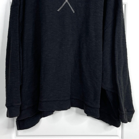 FREE PEOPLE We The Free Care FP Come Again Tee NEW Size L Obsidian - Picture 4 of 12